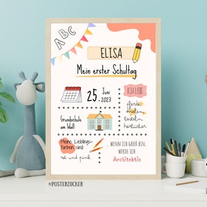 Einschulungsposter für Kinder