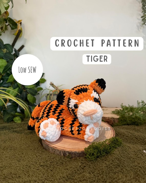 Tiger Face Crochet Pattern