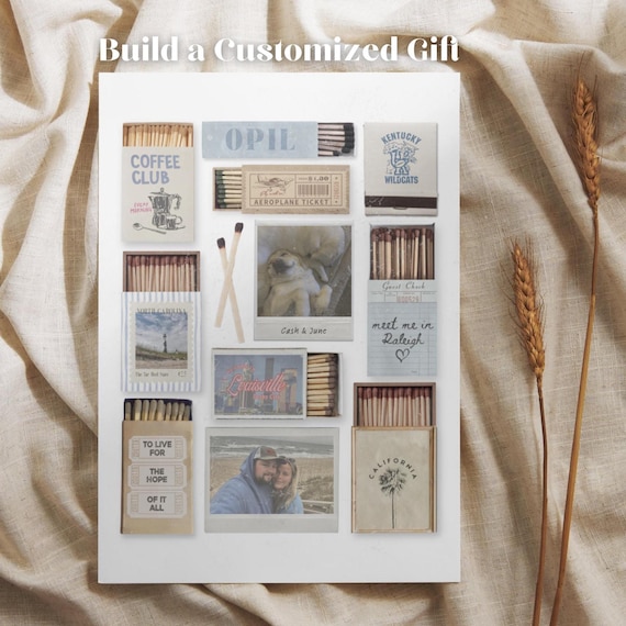 Custom Vintage Matchbox | Personalized Matchbox Art for Gifts & Events