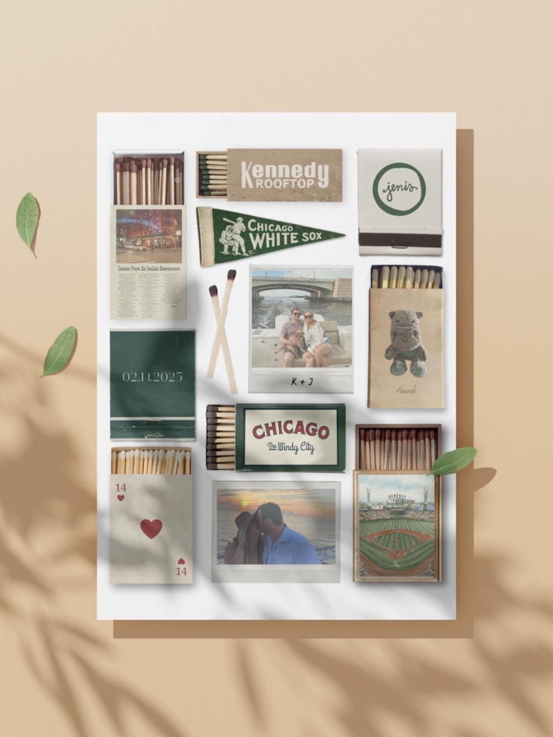 Custom Vintage Matchbox | Personalized Matchbox Art for Gifts & Events image 4