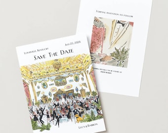 New Yorker Magazine Save The Date | Custom Vintage Wedding Invitation | Digital Download