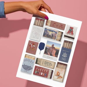 Custom Vintage Matchbox | Personalized Matchbox Art for Gifts & Events image 3