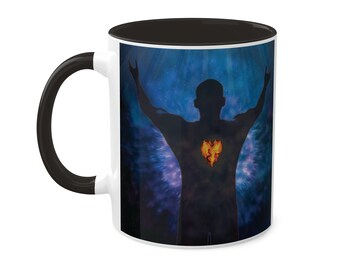 Fine Art Digital Illustration Adobe Photoshop Aesthetic Nova created by Open Door Graphic Studio Gothic Mugs, 11oz