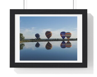 Fine Art Color Photograph  Horizontal Framed Poster. Aesthetic Prelude to Launch Framed Created by Open Door Graphic Studio