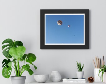 Fine Art Color Photograph Aesthetic Up Up and Away created by Open Door Graphic Studio Framed Horizontal Poster