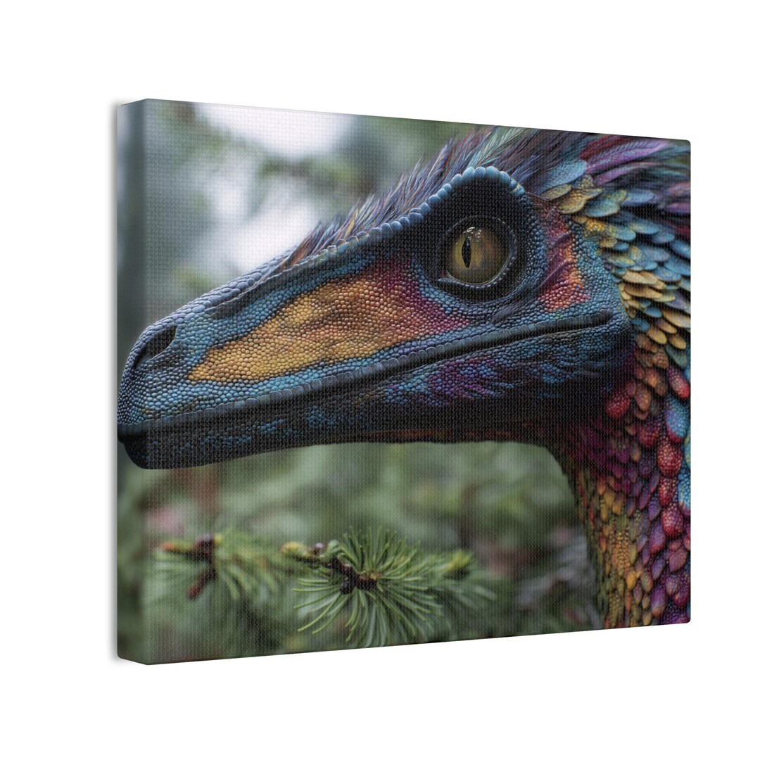 Colorful Avatar Raptors Colorful Raptor Portrait Canvas - Etsy