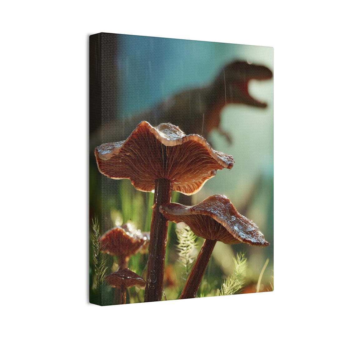 Mushroom Forest Canvas Wall Art, Enchanted Woodland Decor, Fungi Nature ...