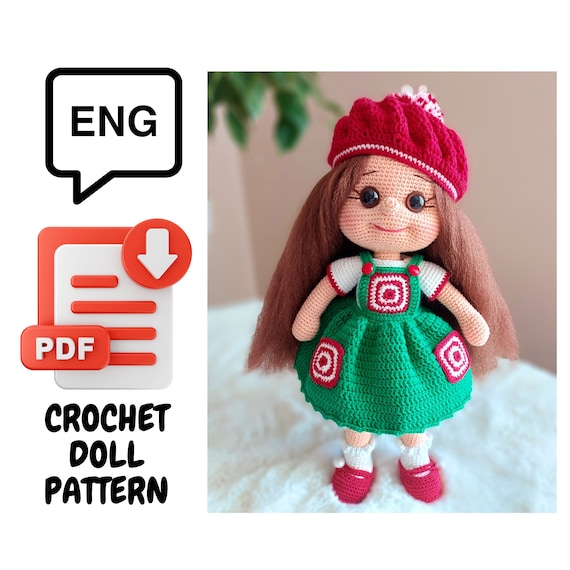 Handmade Christmas Crochet  Doll Pattern Tutorial: Create Your Newyear Doll with Amigurumi Design