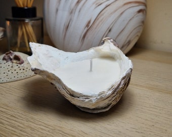 Oyster shell candles, Eco-friendly decor, Seashell candles, Handmade soy candles, Gifts, Home decor, Aesthetic, Beach, Ocean