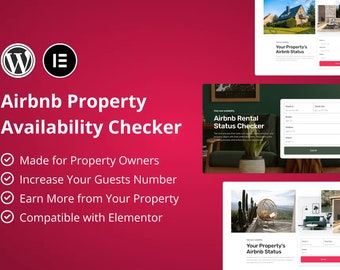 Airbnb Property Availability Checker (Forms) | GPL Licensed | Lifetime Updates | Direct Download | Elementor Pro
