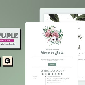 Silvuple - Elementor Invitations Builder | GPL Licensed | Lifetime Updates | Direct Download | Elementor Pro