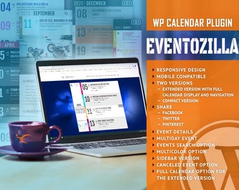 EventoZilla - Plugin WordPress para calendário de eventos | Licenciado GPL | Atualizações vitalícias | Download direto | Elementor Pro