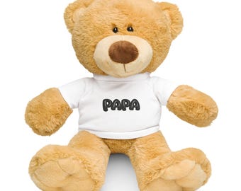 Love Joy PAPA Teddy Bear With A T-Shirt