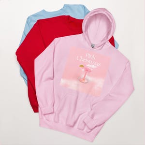 Love Joy Unisex Pink Christmas Unisex Hoodie