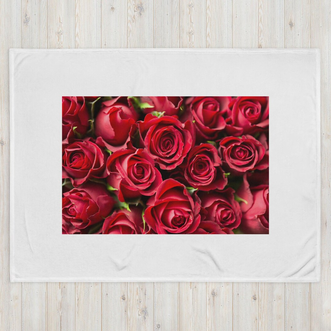 Love Joy Roses Throw Blanket - Etsy