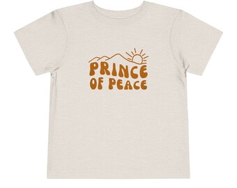 Christian Toddler Shirt, Prince of Peace, Jesus Kids Tee, Retro Kids Shirt, Toddler & Youth Tee