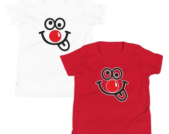 Red Nose Day Funny T Shirt, Comic Relief 2024, Joke, Face Shirts, Mom, Dad, Family Matching T-Shirts, Men, Women, Kids Tee Shirts