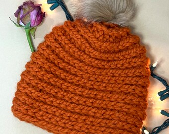 Orange Kid Beanie