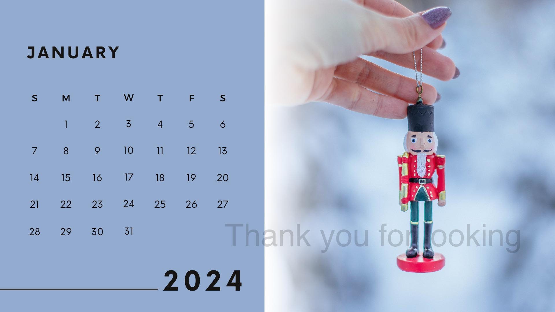 2024 Nutcracker Calendar Christmas Calendar 2024 Calendar 12 Month