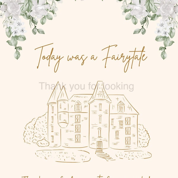 Taylor Swift Today was a Fairytale Wedding Sign Announcement Scrapbook Album Cover Printable Wedding