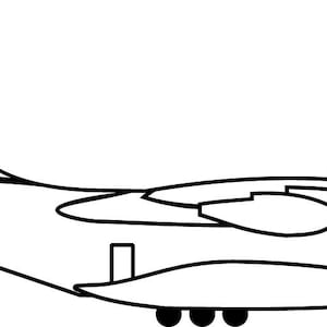 Airbus A400M Sketch, Hélicoptère, jet, chasseur, guerre, avion, avion, noir blanc, svg, contour, découpe cnc, découpe laser, gravure, fichier laser