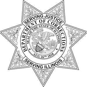Correcties Badge Vector Illinois State Badge, svg, Vector, dxf, cnc, Cricut, lasergesneden, gravurebestand, vinyl snijbestand, overzicht, zeer fijne tekeningen