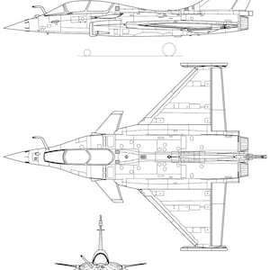 Dassault Rafale-versie svg-vectorbestand, zwart wit, helikopter, jet, zeer fijne tekeningen, cricut, jager, gravure, omtrek, lasergesneden