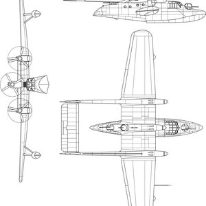 Blohm Voss BV 138-badge, zwart wit, svg, omtrek, cnc-snede, lasergesneden, digitaal, houtgravure, laserbestand