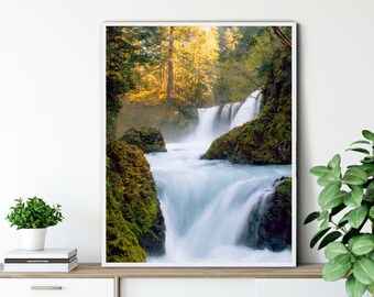Fine Art Spirit Falls Print- Columbia River Gorge Fine Art Photography Wall Decor