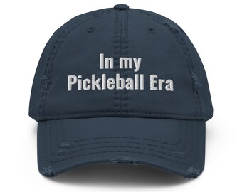 Distressed Dad Hat, Pickleball, Pickleball Era, Era Hat, Navy Hat, Pickleball Lover, Pickleball Gift, Pickleball Accessory, Pickleball Rules