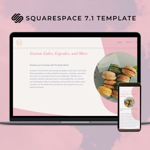Bakery Squarespace 7.1 Website Template: Customizable Web Design