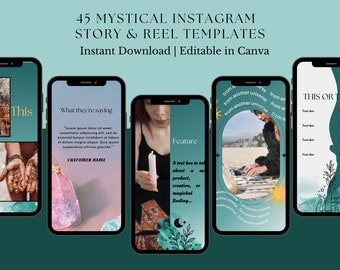 Tarot Instagram Reel Template: Spiritual Faceless Content (Digital Download)