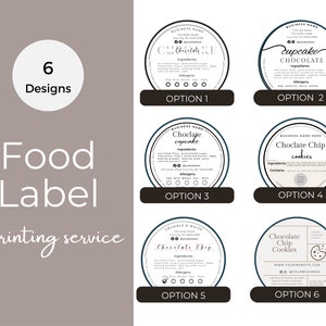 Benutzerdefinierte Vinyl-Aufkleber Lebensmitteletikett Aufkleber Gedruckte und ausgeschnittene Aufkleber Laminierte wasserdichte benutzerdefinierte Etiketten Logo Branding benutzerdefinierte Aufkleber Cookie Label