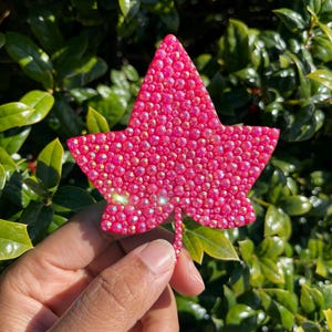Pink Ivy Bling Brooch 4 inches high, Perfect gift for sorority sister, gift for moms, Mother’s Day gifts