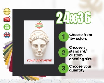 Golden State Art, 16x20 Picture Mats Mattes With White Core...