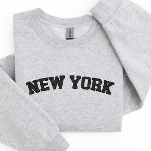 custom college city Sweatshirt Embroidered custom states sweater Custom Text crewneck new york Retro Vintage personalized Gift for mom