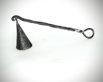 Handcrafted Wrought Iron Vintage  Candle Snuffer - Rustic Home Decor - 11th Anniversary Gift Idea