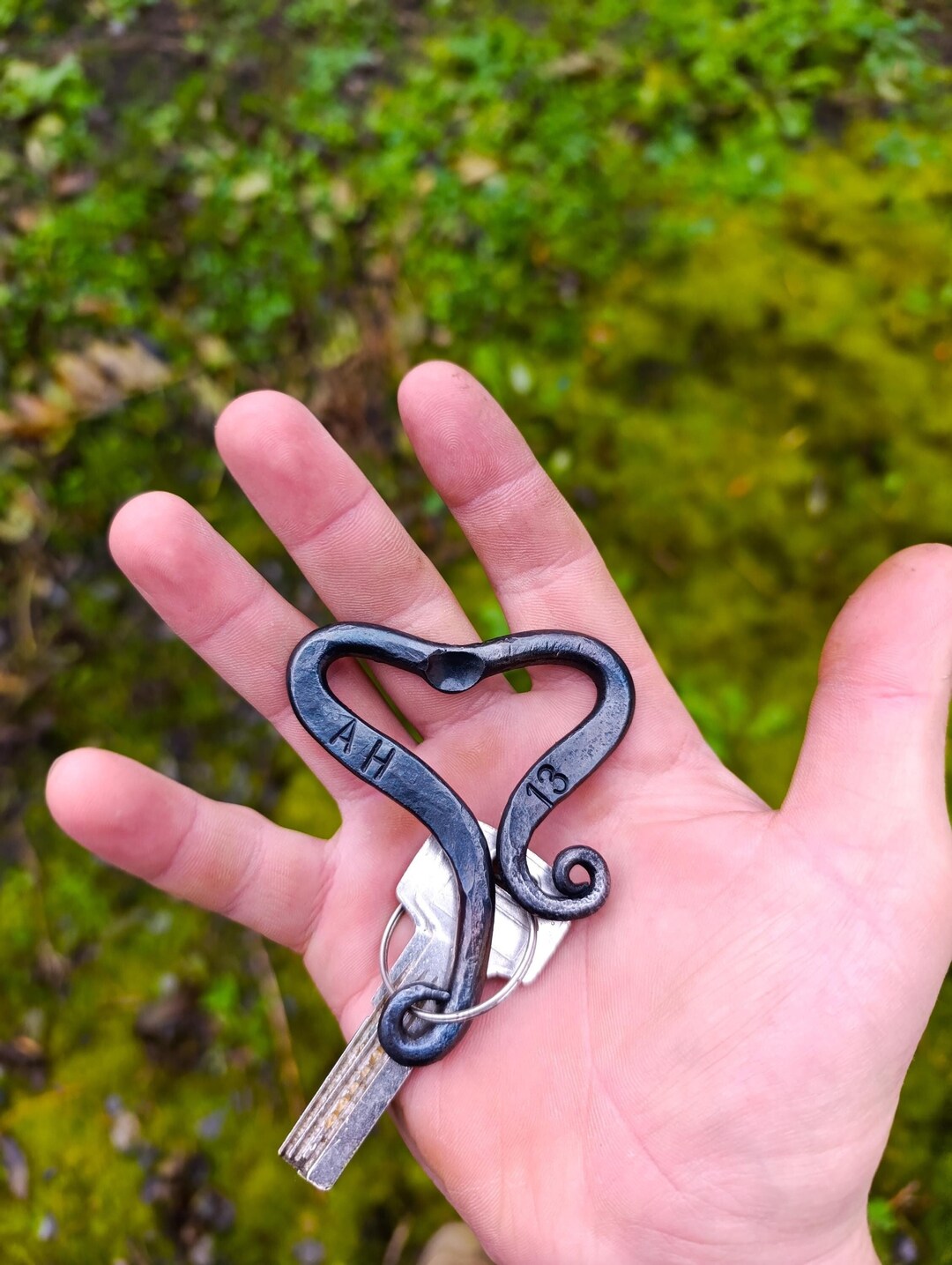 Hand Forged Keychain Bottle Opener – Personalized Artisan Gift - Unique ...
