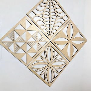 Set of four (4) Pasefika Wall Décor. Two collection options