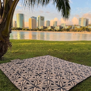 Pasefika picknickmatta (6,5 x 6,5 fot)