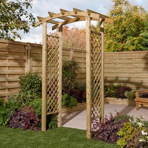 Rowlinson Charlbury Curved Wooden Garden Arch