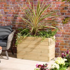 Rowlinson Marberry Tall Rectangular Wooden Planter