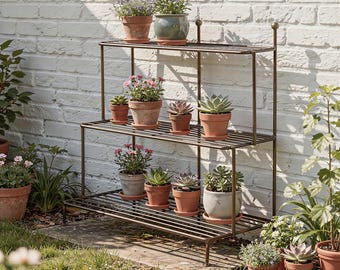 Rowlinson Lily Metal Three Tier Plant Stand
