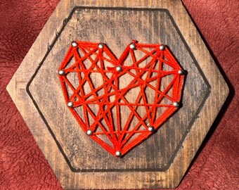 Imán de corazón rojo