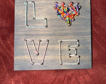 Letrero de pared colgante "Love"