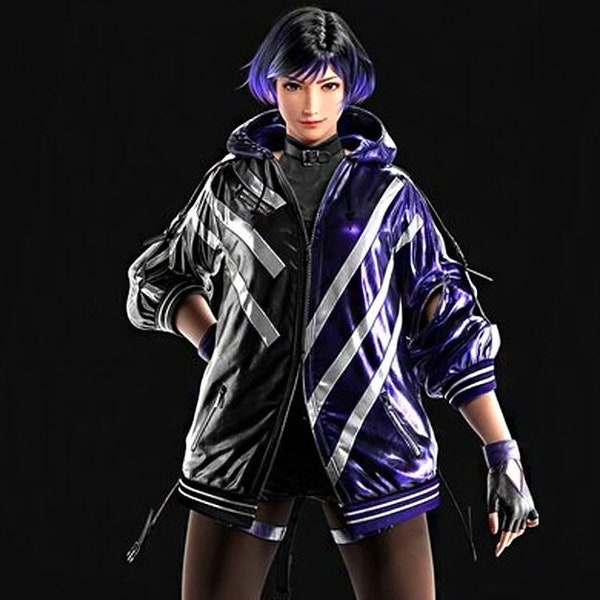 Inspired By Reina Mishima Tekken 8 Jacket, Handcrafted Cosplay Reina Tekken 8 Costume