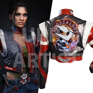 Inspired By Cyberpunk 2077 Panam Palmer Leather Jacket, Cosplay Costume, Womens Biker Jacket