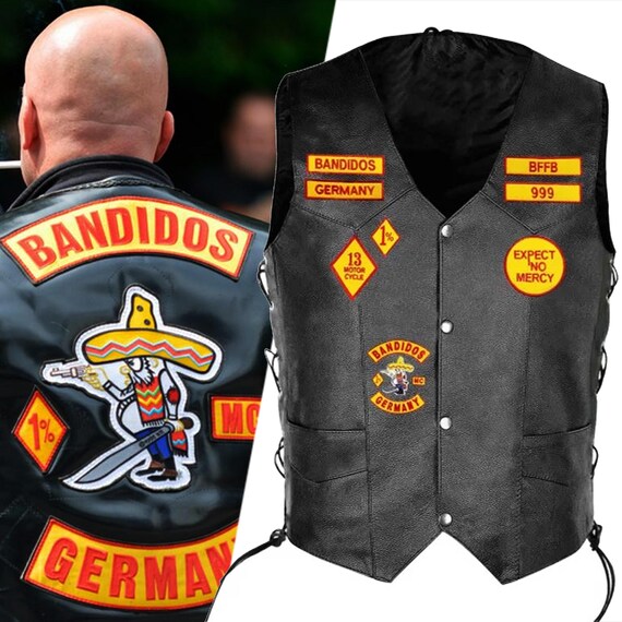 Bandidos Motorcycle Club Leather Vest - Etsy