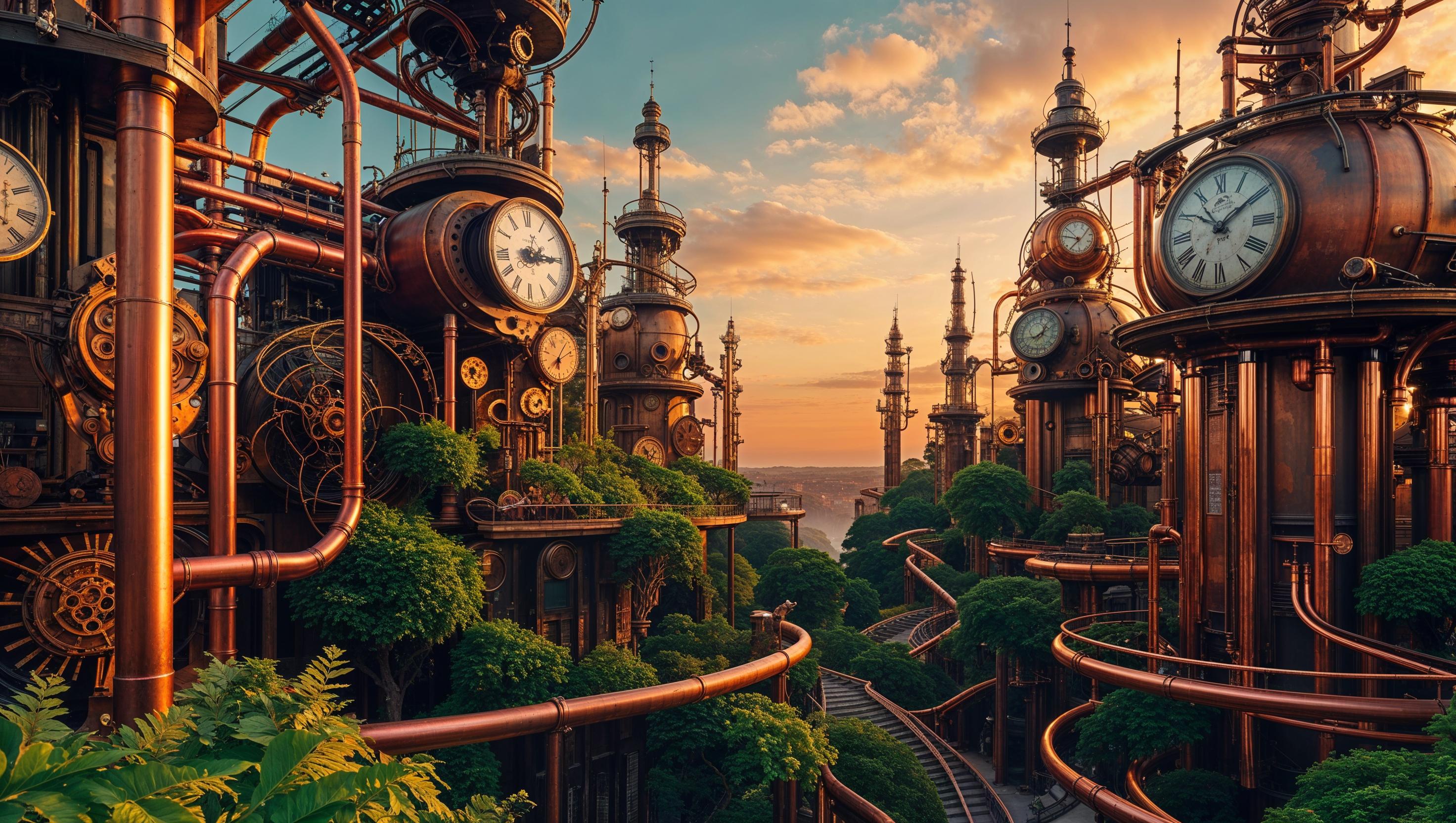 Steampunk Computer Wallpapers: 10-pack Digital Download for Vintage ...