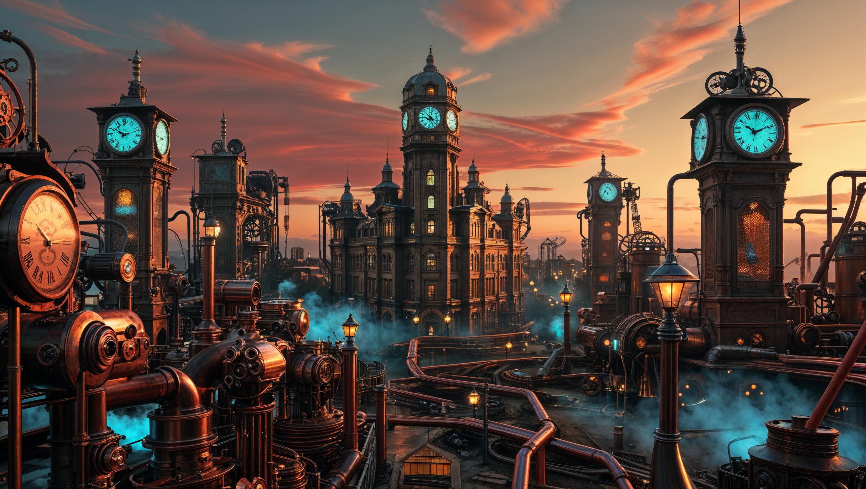 Steampunk Computer Wallpapers: 10-pack Digital Download for Vintage ...